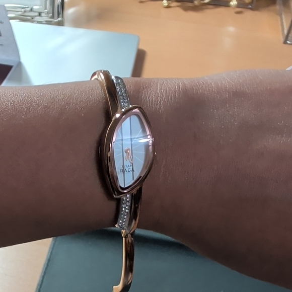 Titan Accessories - Titan Rose Gold and Silver Women's Watch